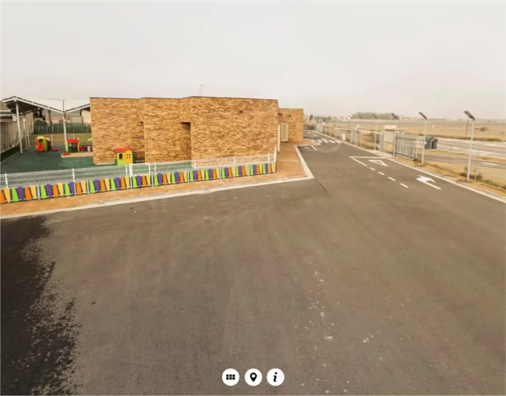 visita virtual centro de educacion infantil san jorge en zaragoza vista aerea
