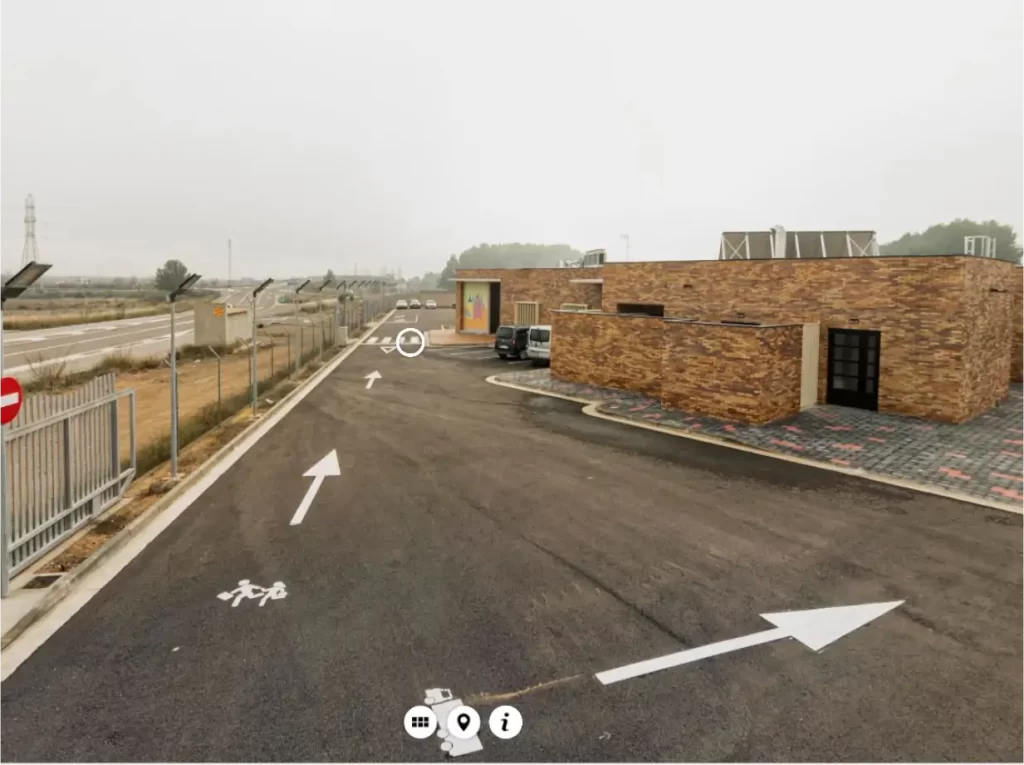 visita virtual centro de educacion infantil san jorge en zaragoza vista aerea