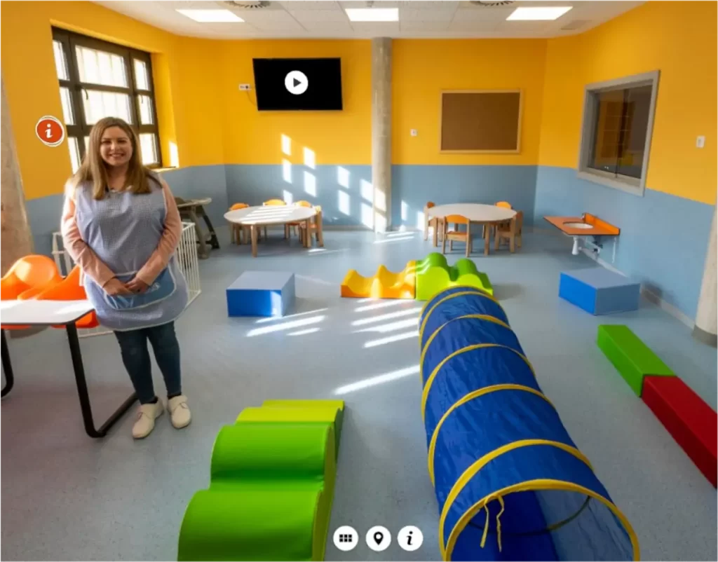 visita virtual centro de educacion infantil san jorge en zaragoza aula