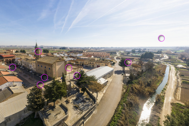 recorrido virtual osera de Ebro zaragoza