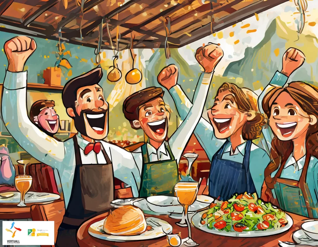 gente celebrando por aumentar facilmente su visibilidad en internet